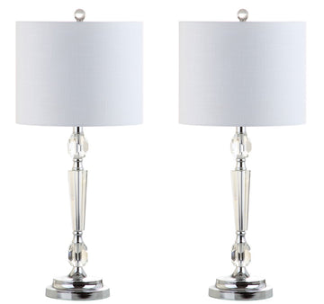 Victoria 27" Crystal LED Table Lamp - JONATHAN Y